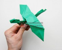 Cách gấp giấy origami hình con khủng long